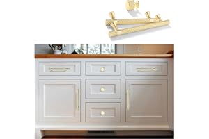 YNDD Maniglie per Mobili da Cucina Oro, Maniglia per Cassetti Dorate Distanza del Foro 96mm 6 Pezzi Tiretti Cassetto Moderni in Lega di Zinco Maniglie Armadio Porte per Camera da Letto Guardaroba Comò