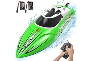 VOLANTEXRC RC Boat, 2.4Ghz Remote Control Boat for Pools and Lake 20+MPH with 2 Rechargeable Batteries, Toys for Adult (79504-1)
