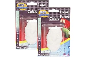 BPS BUENA PET SHOP 2 Blocs de Calcium pour Perroquets Complément de Base Naturel BPS-4130 * 2