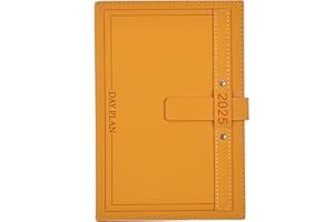 HOLDERZWU Agenda 2025, formato A5, una pagina al giorno, agenda 2025, un giorno per pagina da gennaio a dicembre, visualizzazione giornaliera, agenda 12 mesi 2025 con set di penne, linguette mensili, 3