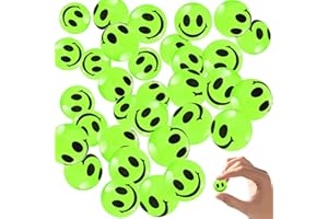 Meanju 36 Pezzi Palline Rimbalzanti, Palline Rimbalzanti per Bambini, Pallina Rimbalzante Luminosa, 25mm Palline di Gomma Rimbalzanti, per Borse da Festa per Bambini, Forniture per Giochi