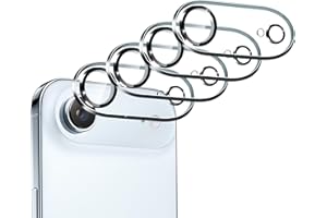 iVoler 4 Pezzi Pellicola Fotocamera per iPhone 17 Air 6.5 Pollici, [Copertura Completa] Anti Graffio Camera Vetro Temperato Protezione Lente Pellicola, Durezza 9H, Senza Bolle