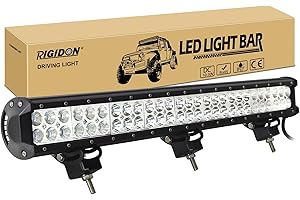 ‎RIGIDON RIGIDON 12v 24v led lichtleiste kfz, 25 Zoll 63cm 162W Spot Flut-Combo-Strahl offroad beleuchtung für SUV ATV, UTV, LKW, 4x4, Fahrzeuge, Wasserdicht 6000K Weiß led nebelscheinwerfer, arbeitslicht