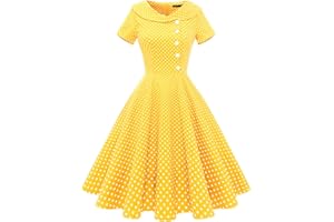 Wedtrend Abito da cocktail da donna, rockabilly, abito da sera, corto, vintage, da donna, anni '50