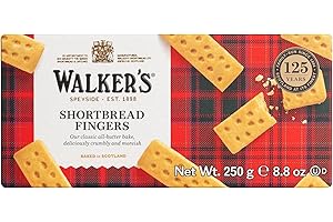 WALKERS Walker's Shortbread Pure Butter Fingers – Traditional Scottish Shortbread Biscuits, 250 g