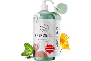 ‎ANNIMALLY Pferdesalbe 500ml Pferdegel kühlend und wärmend - Pferdebalsam mit Arnika, Menthol, Eukalyptus & Rosmarin