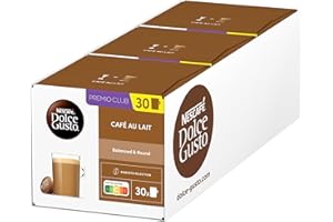 ‎NESCAFÉ DOLCE GUSTO NESCAFÉ DOLCE GUSTO Café au Lait Kaffeekapseln 3er Vorratspack (3 x 30 Kapseln)