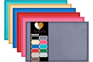 Hubulk Dog Feeding Mat,100% Waterproof BPA Free Silicone Pet Food and Water Bowl Placemat,Dishwasher, High Raised Edge to Prevent Spills,Nonslip Tray to Stop Messes on Floor (32" x 24" x 1", Grey)