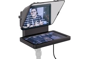 Elgato Prompter, teleprompter med inbyggd skärm | Dra och släpp-display, stöd för DSLR, webbkamera, , läs chatt eller manus, Mac, PC, Stream Deck