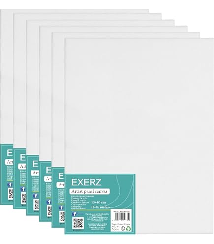 4x KUNSTENAARS SCHILDERSKARTON 50x60 cm | Schilderkarton met canvas, 100% katoen, 280gsm, klaar