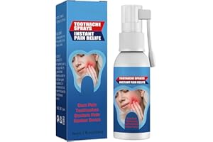 KOAHDE Spray de Soulagement de la Douleur Dentaire,Mal de Dents Gomme Douleur Spray,Spray Oral Portable Mal De Dents,Sprays de Soulagement des Maux de Dents,Spray de Remèdes pour les Dents et les Gencive