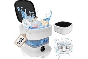 OMCCHK Mini Lavatrice Portatile con Centrifuga, 14L Lavatrice da Campeggio, Mini Lavatrice Portatile da Viaggio, Mini Lavatrice Piccola 2 KG para Viajes, Camping, Ropa de Bebé, Calcetines(Super Pulito)