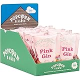 Popcorn Shed Pink Gin Popcorn Snack Pack, 24g, Pack of 16, Gin and Tonic Caramel Popcorn, Gluten Free, Natural & Vegan Lunch