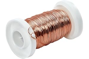 Glorex GmbH GLOREX Fil de cuivre 0,4 mm, 40 m, Marron