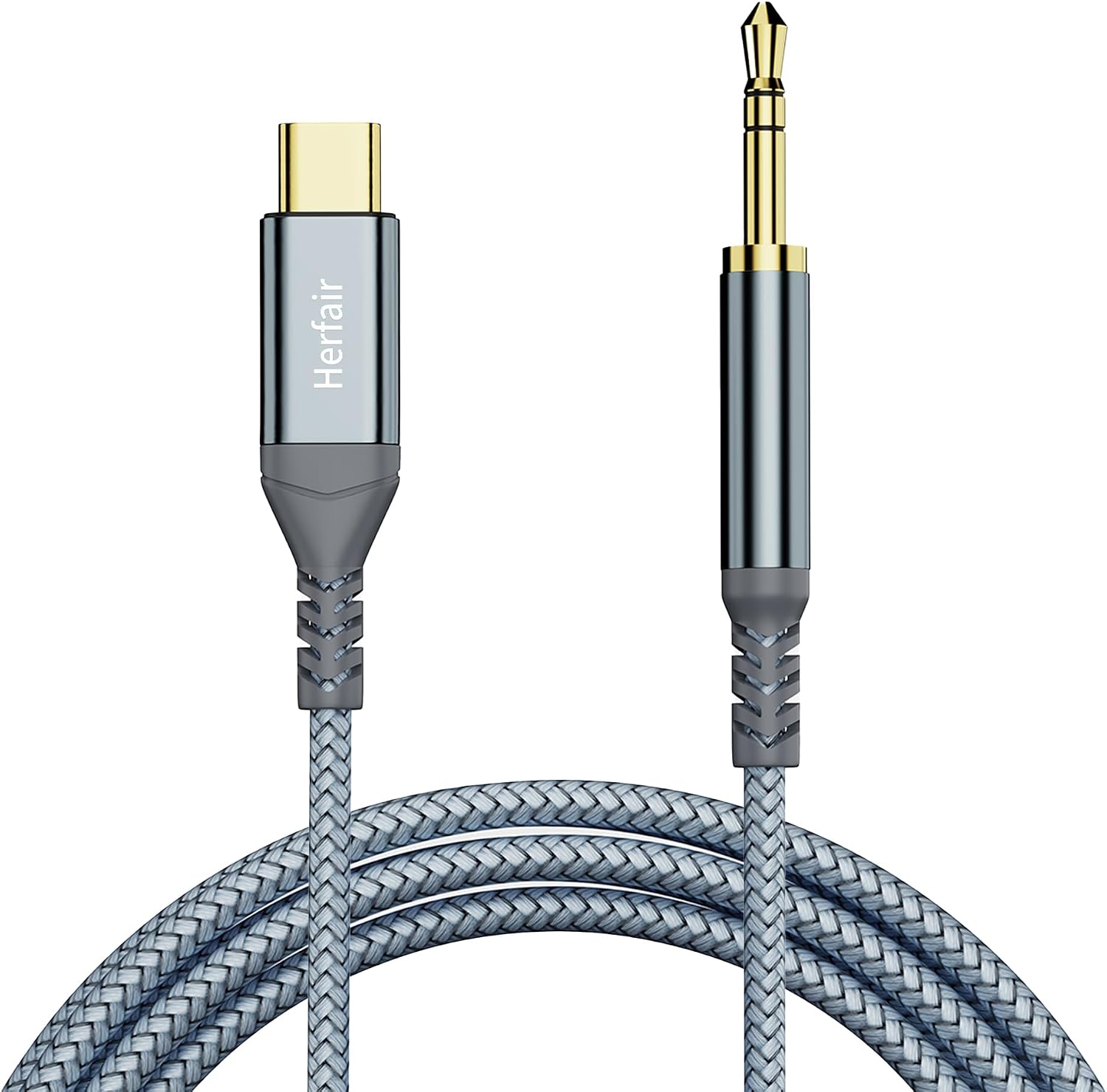 Type C to 3.5mm Audio Jack Cable Extension Cord for Car Stereo,Headphone,Speakers Compatible with Samsung Galaxy S21 S20 Ultra Note 20/10, iPad Pro, Huawei 1.2M (Aux to USB C 1 Pack)