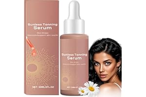 SEELENKLANG Gouttes Autobronzantes Visage et Corps Sans Soleil, Goutte Bronzante Stimule Production Naturelle de Mélanine, Bronzing Drops pour Améliorant Continuellement Teint de Peau(60ml)