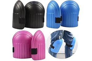 AMZMUKAUP 3 Pairs of Knee Pads, Waterproof EVA Knee Protection, Soft Foam, Anti-Collision Knee Pads, Adjustable Straps, Knee Pads for Work, Outdoors, Sports, Gardening