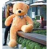 Sevgiliye &Ouml;zel Hediye - 140 cm Papyonlu Peluş Ayıcık... Kahverengi