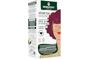Herbatint Vegetal Color - Coloration végétale 100% naturelle et bio, CHERRY RED POWER - Cerise 100 grammes
