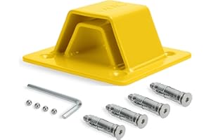 JDC Anclaje Al Suelo De Acero Endurecido De Alta Resistencia para Motocicleta - Sphere Pro - Amarillo