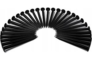 PHD FURNITURE Anchor Pegs for Agrotextile Edges | 20 PCS, 18cm Black | UV Resistant Polypropylene for Amateurs & Professionals | Ideal for Soft Surfaces, Durable | Perfect for Landscaping Projects