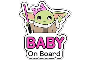 GEEKBEAR baby on board aufkleber auto (06. Yoda Girl)