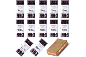 Beppiani 100% Masa de Cacao, Chocolate Artesanal, Vegano, Sin Azúcar, Rico en Antioxidantes, para Dietas Equilibradas - Made in Italy Set (12 Tav. Classica)