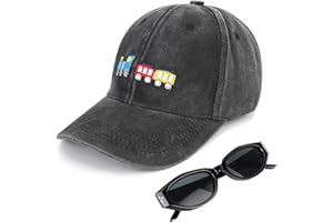 JUPSK Gorra Beisbol Niños Sombrero Gafas de Sol Verano Gorra Trucker Negro Verde para Bebé Niña Niños Pequeños 3-8 Años
