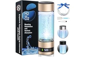Lozltx Wasserstoff Wasserflasche 2025 Verbessertes Modell 【lHSA-Zertifiziertes H₂/O₂-Trennsystem – 50%Effizienter】Hydrogen Water Bottle mit SPE-PEM-Technologie 【H2-Konzentration Bis Zu 5 MIN/6,85 PPM】
