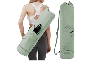 Ymswjgj YOGAMATTA VÄSKA GENOMGÅENDE DRAGKEDJA STOR YOGAVÄSKA DAM GYM VÄSKA FÖR YOGAMATTOR JUSTERBAR AXELREM