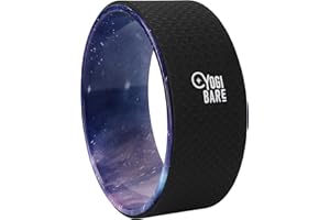 YOGIBARE Yogi Bare - Ruota Yoga per Stretching - Sughero Antiscivolo - migliora Mobilità e allevia Le tensioni - Supporto e flessibilità - 33 x 13 cm