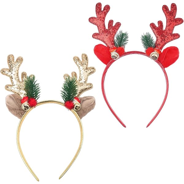 Lurrose 2 Stück Weihnachts-Stirnbänder Schneefloc Produktbild-Vorschau 8