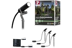 Paulmann 94156 Outdoor Plug & Shine Spot Plantini zestaw uzupełniający 3000K 24V antracyt alu 94156 oprawa zewnętrzna Spot oświetlenie ogrodowe