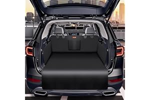 Alfheim - Funda Protectora para Maletero de Coche para Perro, Antideslizante, Impermeable, Antiarrugas, Cubierta de Carga para Mascotas, antiarañazos, Lavable, alfombras, Color Negro