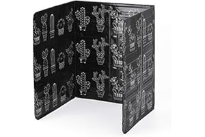 Culnflun Paraschizzi Cucina Pieghevole Protezione, Protezione Antispruzzi per Fornello Ad Alta Temperatura in Foglio Di Alluminio, Piano Di Cottura Antiaderente (Bianco)