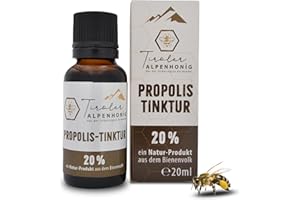 ‎TIROLER ALPENHONIG AUS DER SILBERREGION KARWENDEL Tyrolean Alpine Honey Propolis Drops 20 ml - Natural Propolis Tincture with 20% Propolis Extract - Natural Propolis Solution - Made in Austria
