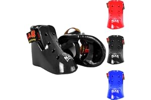 MAR INTERNATIONAL Taekwondo Foot Guards Shoes – Karate Martial Arts Foot Protector Gear for Men, Women & Kids | Vinyl Dipped Foam Kick Boots with Ventilation | for Kickboxing, Muay Thai, K1 – 3 Colours & Sizes