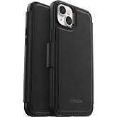 OtterBox iPhone 14 Plus Foil Compatible with MagSafe, 3 Slots Soft Touch Foil, Strong Magnetic Alignment, Black, Case Also