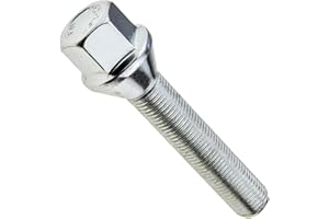 ‎C CARBONADO Radschraube M12x1,5 50mm Radbolzen Kegel 60° SW17 Längenauswahl Kompatibel mit BMW Opel Renault