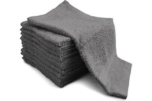 Adore Home 20 Slate Cotton face cloths Flannels 30cm x 30cm