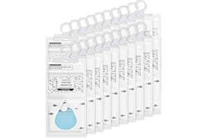 UHOUSEST 20 Pack Wardrobe Dehumidifier Hanging Bags, High Absorbency Moisture Absorbers for Damp, Mould & Condensation, Eco-Friendly Dehumidifiers for Home, Bathroom, Basement, Office & Caravan