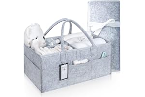 CHEEKY COW Nappy Caddy Baby Caddy (UK COMPANY) Baby Nappy Caddy Organiser Baby Shower Gifts & FREE Changing Mat