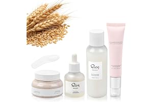 Yooyan 4-delat koreanskt ris hudvårdsset med ginseng ögonserum – arbutin serum, ris & honungslysande mask, fuktkräm för strål