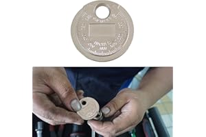 deemars Calibro per Candele, Scala di Misurazione per Candele in SAE 0,02-0,100 e Metrica 0,52,5 mm, Strumento Universale di Regolazione della Candela di Accensione per Automobili