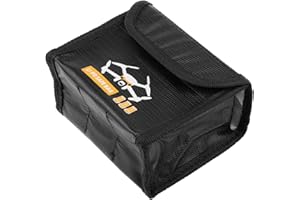 EMSEA Bateria przeciwwybuchowa torba bezpieczeństwa kompatybilna z DJI Mini 3 Pro Drone Bezpieczna torba do przechowywania baterii zamiennik 121 x 95 x 63 mm rozmiar L