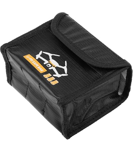 Sichere Lipo Batterietasche Für DJI Mini 3 Pro - Feuerfeste Aufbewahrung Für 3 Akkus