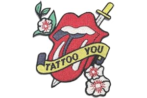 Rolling Stones tattoo You shaped sew-on cloth patch (ro)