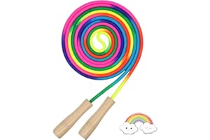 FCSNJH Cuerda de saltar para niños de 6 años, cuerda de saltar para niños, cuerda de saltar, cuerda de saltar para niños de 4 años, cuerda para niños de 8 años, cuerda de saltar larga para niños