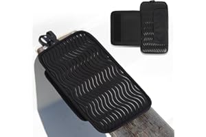 Hornet Watersports Dragon Boat Seat Pad with Secure Strap and Storage Pockets - IDBF Approved Dragon Boat Seat Cushion (Black)