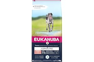 Eukanuba Karma dla psów bezzbożowa z rybami dla dużych ras - sucha karma dla seniorów, 12 kg